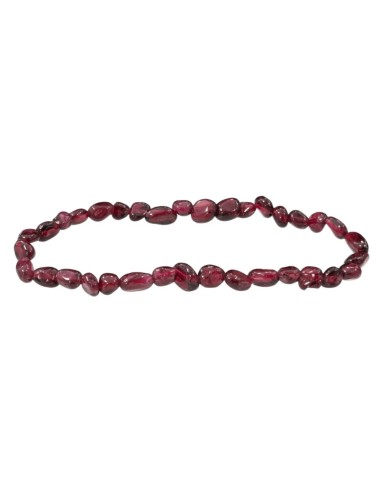 Bracelet Grenat Rouge en pierres roulées