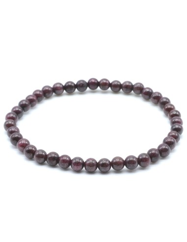 Bracelet  Grenat Almandin pierres naturelles en 4 mm