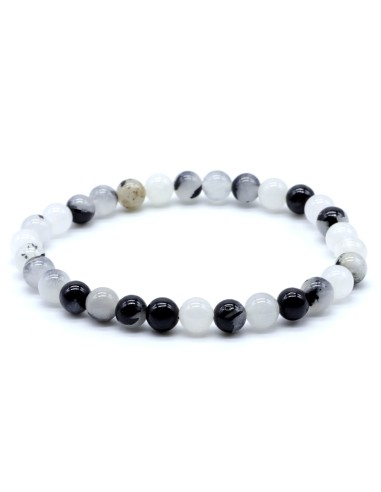 Bracelet tourmaline quartz A bijou perle en  6 mm