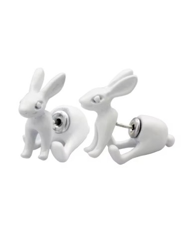Boucles d'oreilles Lièvre bijou en argent