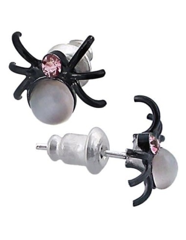 Boucles d'oreilles araignée en fantaisie