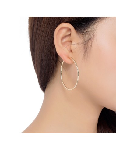 Boucles d'oreilles à clip créoles en 60 mm