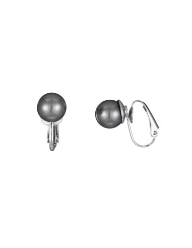 Boucles d'oreilles perle 10 mm à clip doré