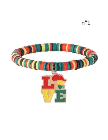 Bracelet élastique bijou rasta
