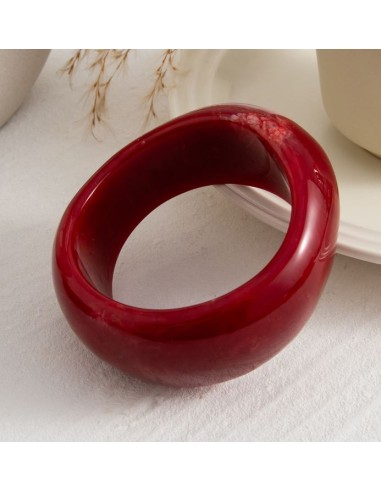 Bracelet rouge en acrylique