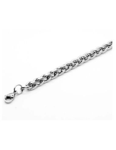 Bracelet palmier 21cm x 6 mm bijou en acier 316L
