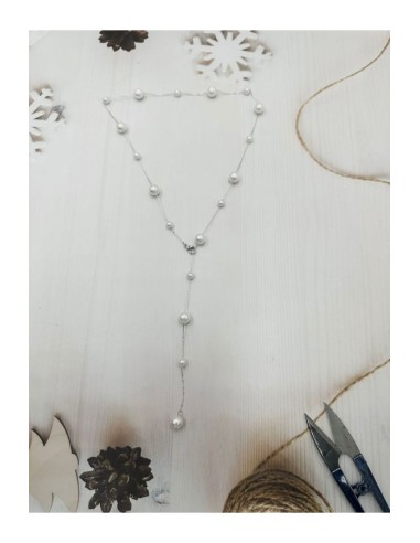 Collier perles bijou en acier 316L