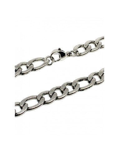 Chaîne maille gourmette bijou en acier en 60 cm x 9.5 cm