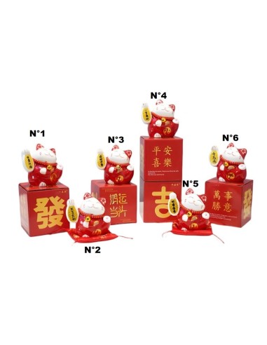 Tirelire chat rieur Maneki Neko porte bonheur