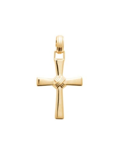 Pendentif croix en plaqué or en plaqué or