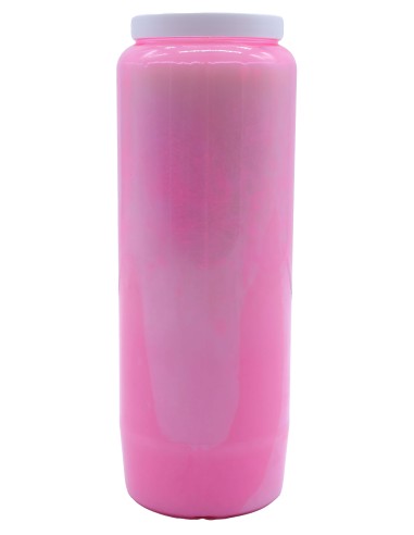 Bougie de Neuvaine rose