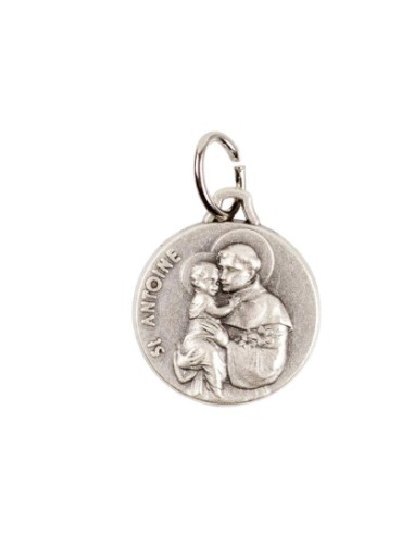 Médaille Saint Antoine en alliage argenté