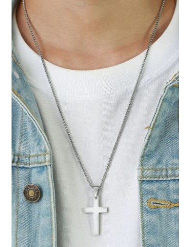 Pendentif croix bijou en acier 316