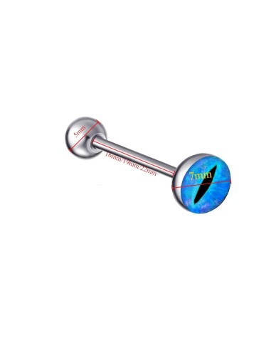 Piercing langue yeux