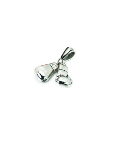 Pendentif 2 gants de  boxe en acier 316