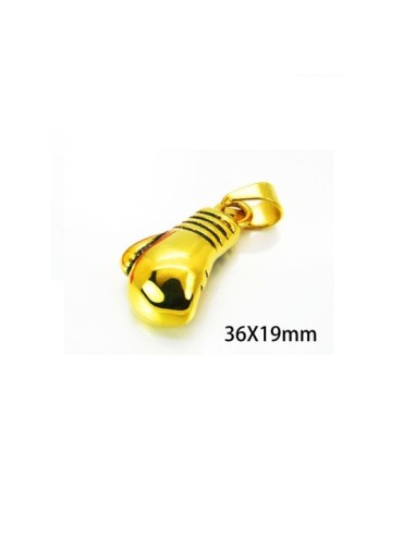 Pendentif gant de boxe bijou en acier 316 doré 3.6 cm