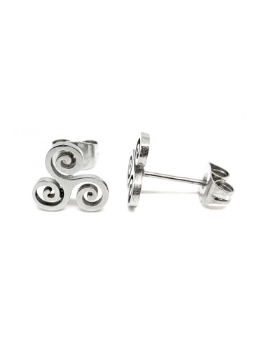 Boucles d'oreilles triskell en Acier 316