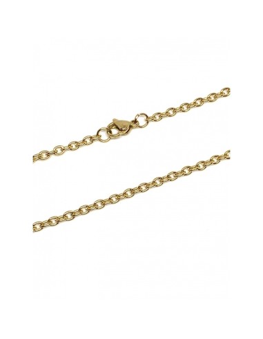 Chaîne maille forçat  en acier 80 cm x 3 mm