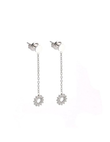 Boucles d'oreilles pendantes en acier 304L