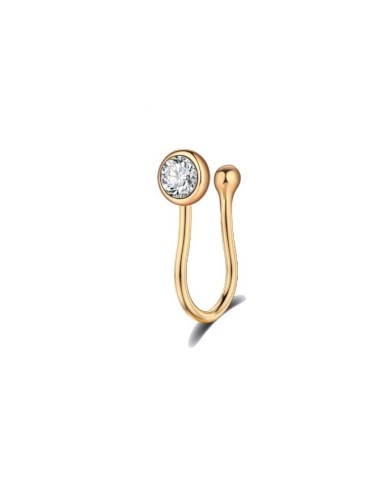 Piercing anneau nez doré