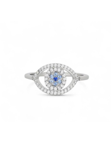 Bague mauvais œil bijou en acier 304L