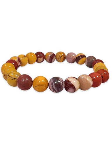 Bracelet jaspe Mokaïte pierres en 8 mm