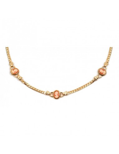 Collier camé plaqué or