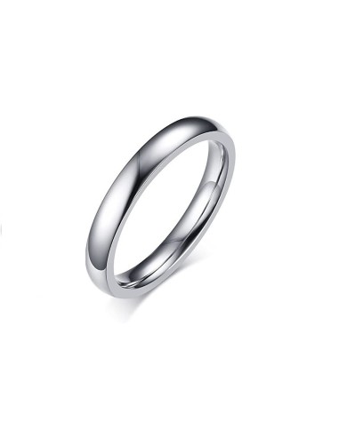 Bague alliance 2 mm bijou en acier 316L