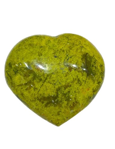 Coeur en opale verte en 47 mm