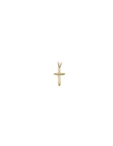 Pendentif Croix en plaqué or 750/000