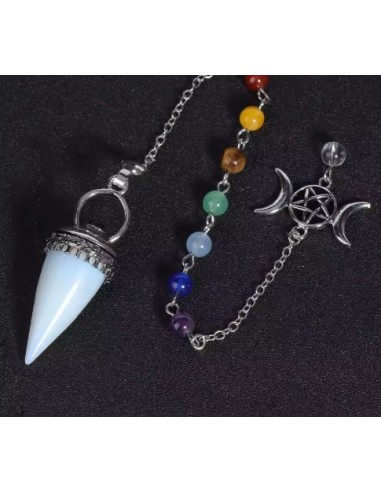 Pendule cristal en pointe