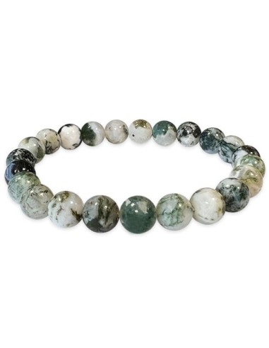 Bracelet agate arbre bijou en pierres en 8 mm
