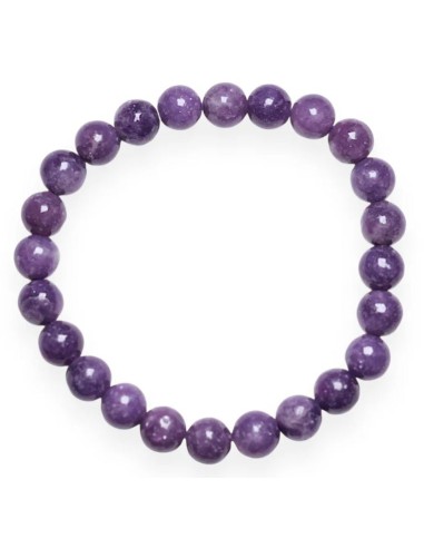 Bracelet en Lépidolite perles en 6 mm