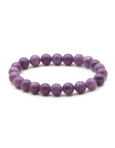 Bracelet en Lépidolite perles en 8 mm