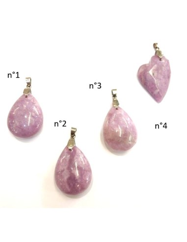 Pendentif en Lépidolite pierre minérale