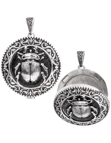 Pendentif scarabée ouvrant bijou en acier 316L