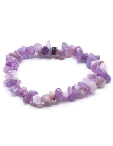 Bracelet en Lépidolite bijou en pierres baroques