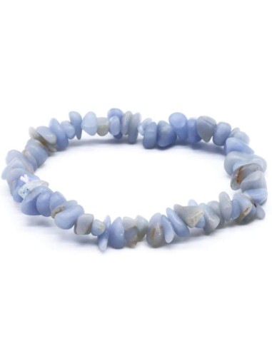 Bracelet Angélite A pierres baroques