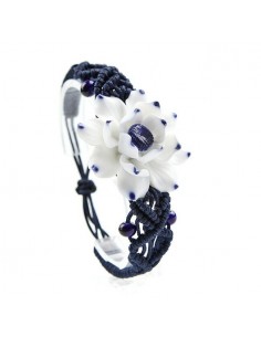 Bracelet fleur en porcelaine modèle Axol