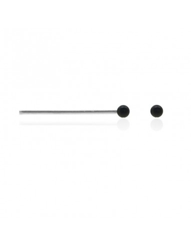 Piercing nez à plier boule noire 1.5 mm modèle Beggam