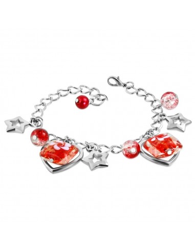 Bracelet coeurs en fantaisie modèle Arwal