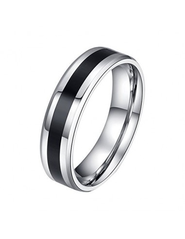 Bague anneau acier 6 mm modèle  Ahtyr