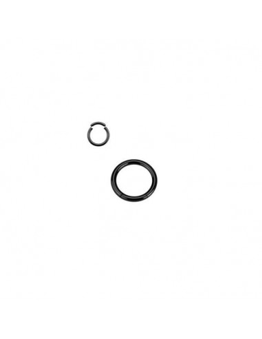 Piercing anneau 10 x 1,2mm à segment noir modèle Brudent