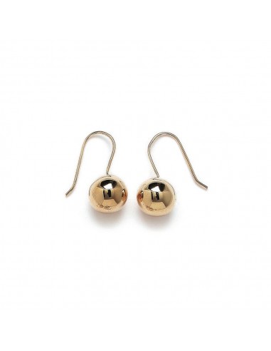 Boucles d'oreille boules plaqué or 12 mm modèle Aculla