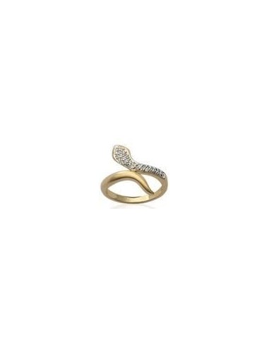 Bague serpent en plaqué or modèle AKEKE