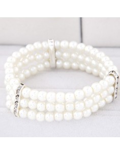 Bracelet de perles multirangs modèle Algun