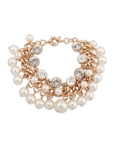 Bracelet perles multirangs modèle Aniella