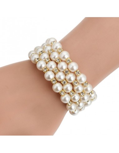Bracelet perles multirangs modèle Aniollo