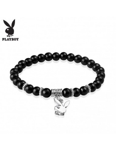Bracelet Playboy perles noires