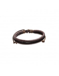 Bracelet multirangs cuir modèle Umpe